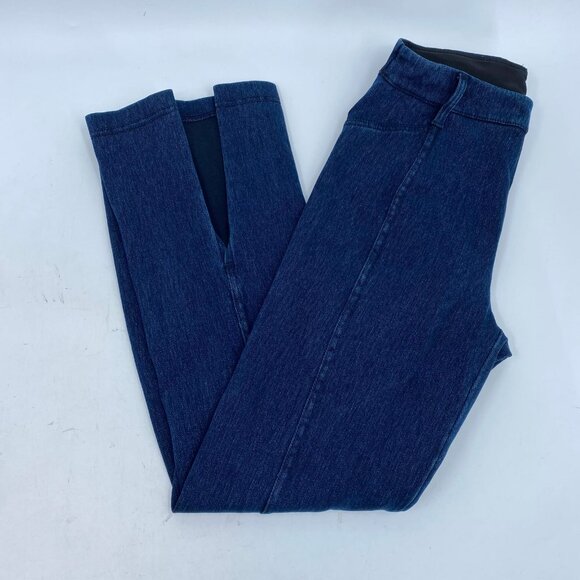 Lysse Blue Dark Wash Split Hem Jeggings | Size S - Picture 7 of 8